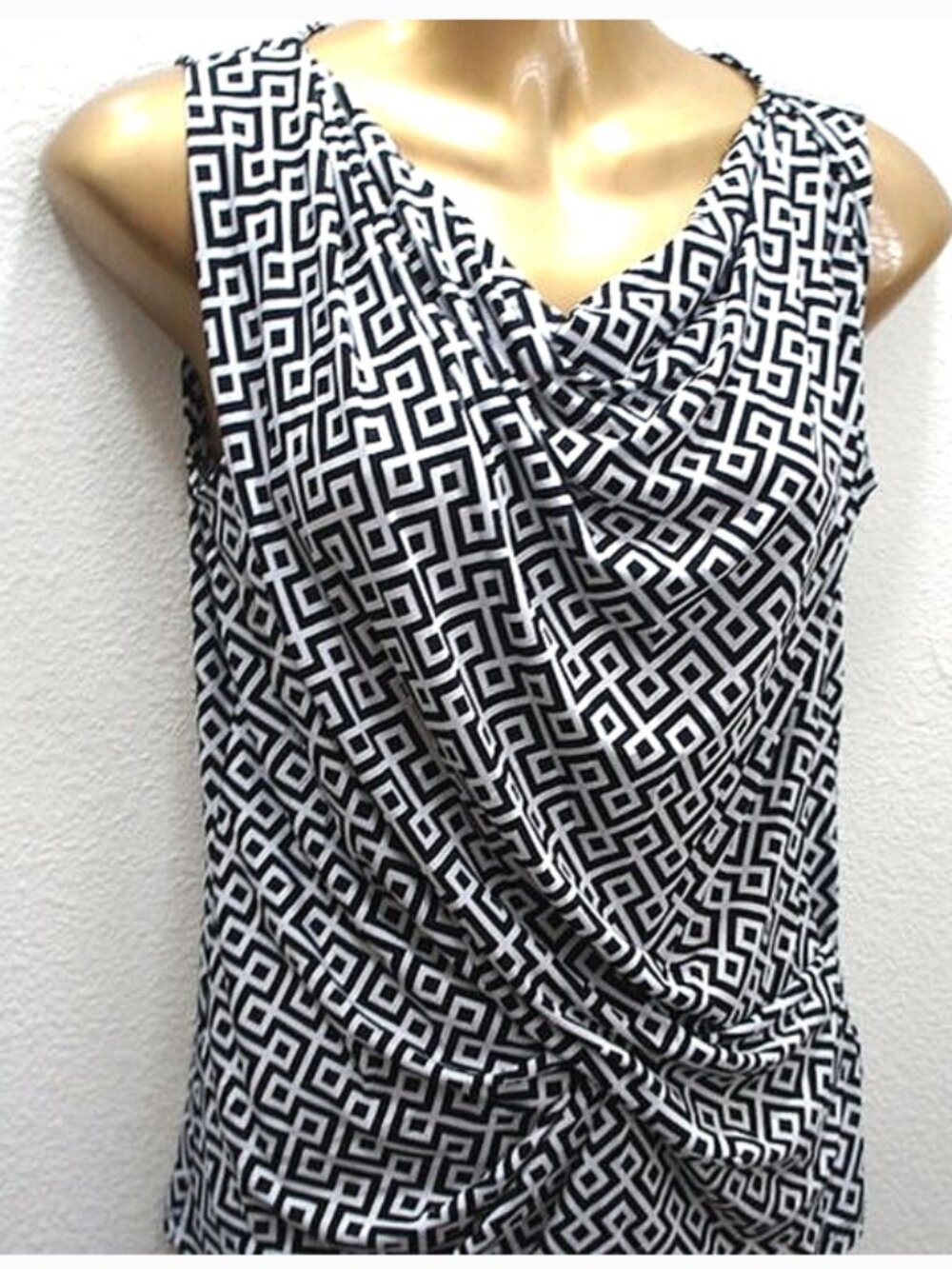Michael Kors Diamond Print Top size P